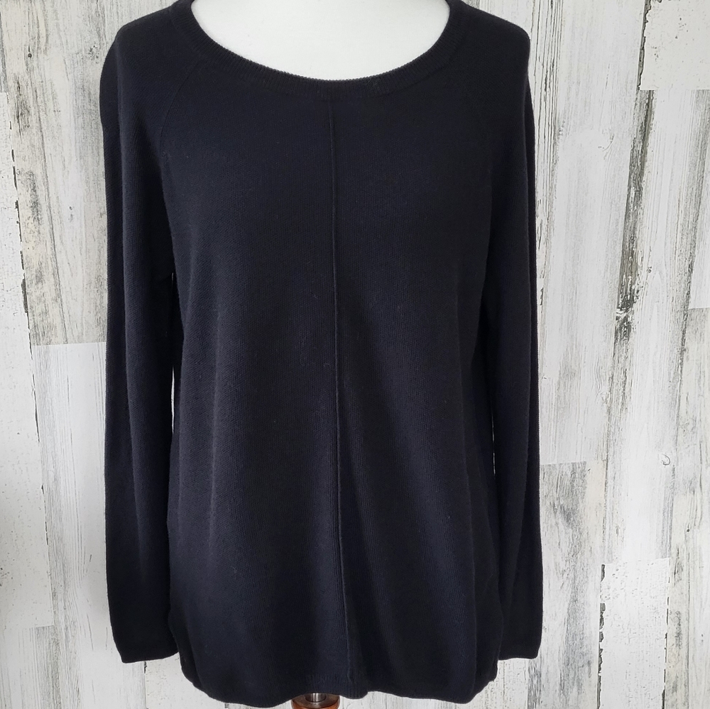 Black Top Cotton Blend Textured